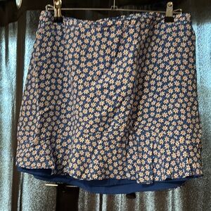 MADEWELL Floral Blue Skirt